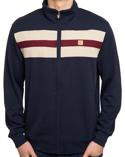 Gabicci Vintage Escher Track Top Navy