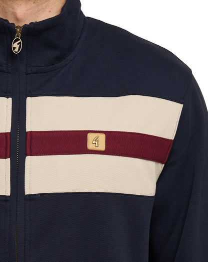 Gabicci Vintage Escher Track Top Navy