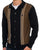 Gabicci Vintage Hanson Button Through Knit Black Nutmeg