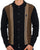 Gabicci Vintage Hanson Button Through Knit Black Nutmeg