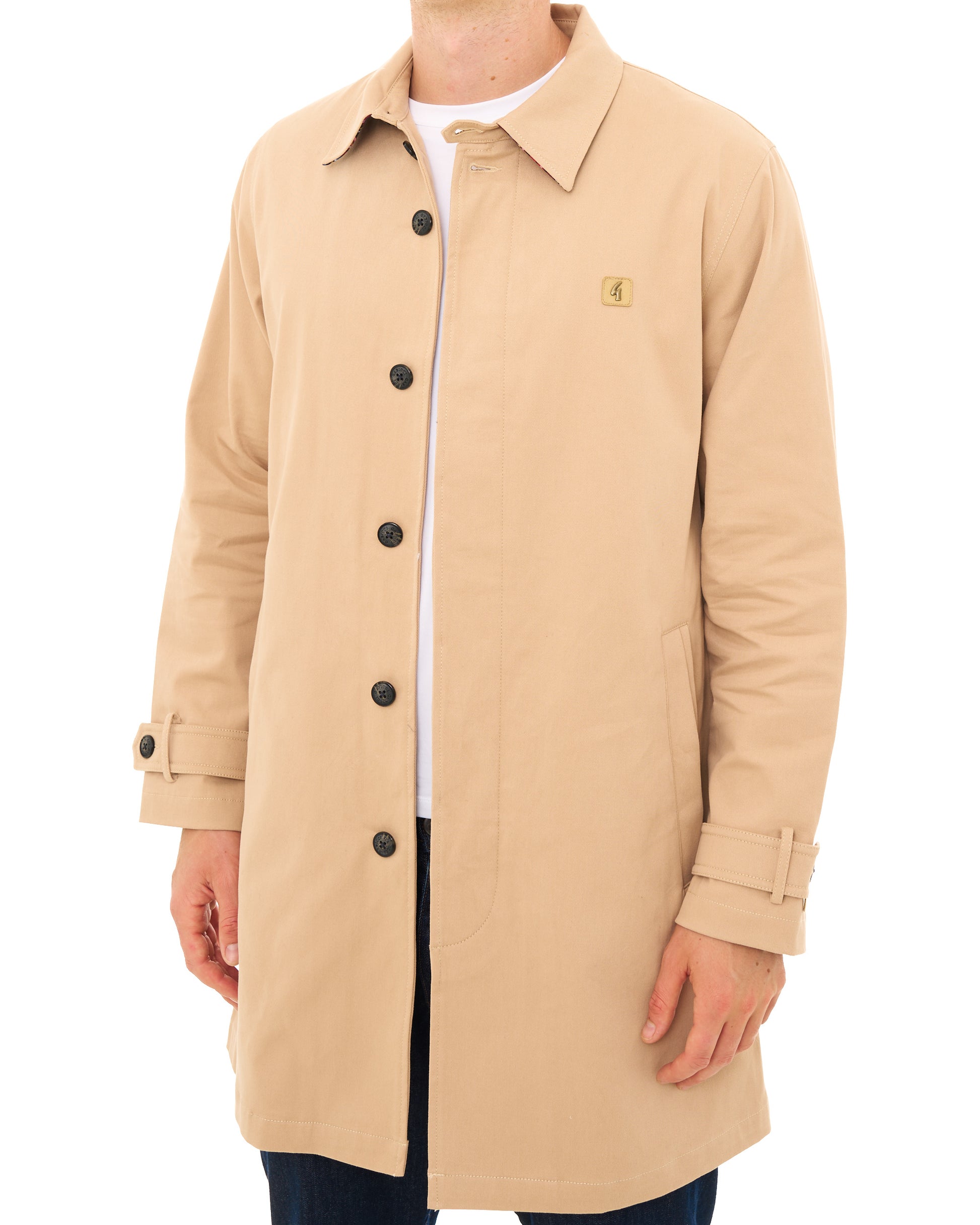 Gabicci Vintage Houghton Mac Oat/Tartan