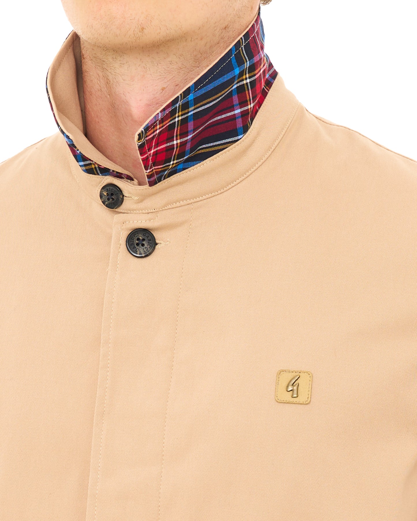 Gabicci Vintage Houghton Mac Oat/Tartan