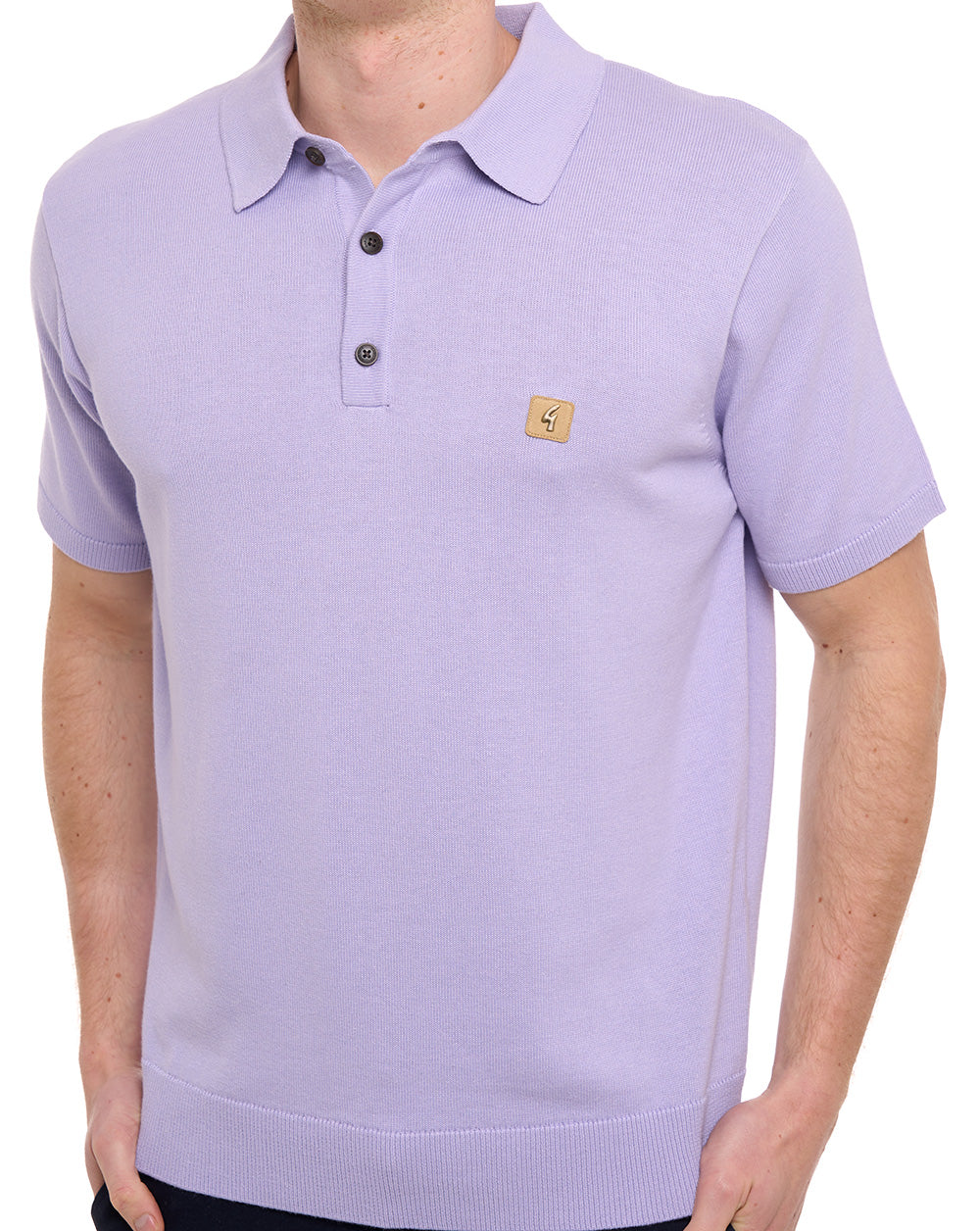 Gabicci Vintage Jackson Knit Polo lilac