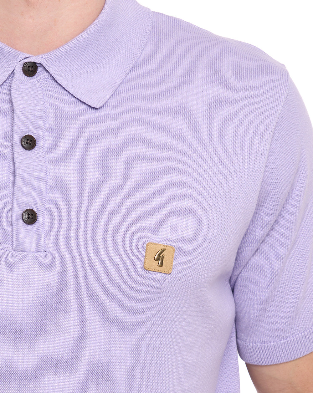 Gabicci Vintage Jackson Knit Polo Purple