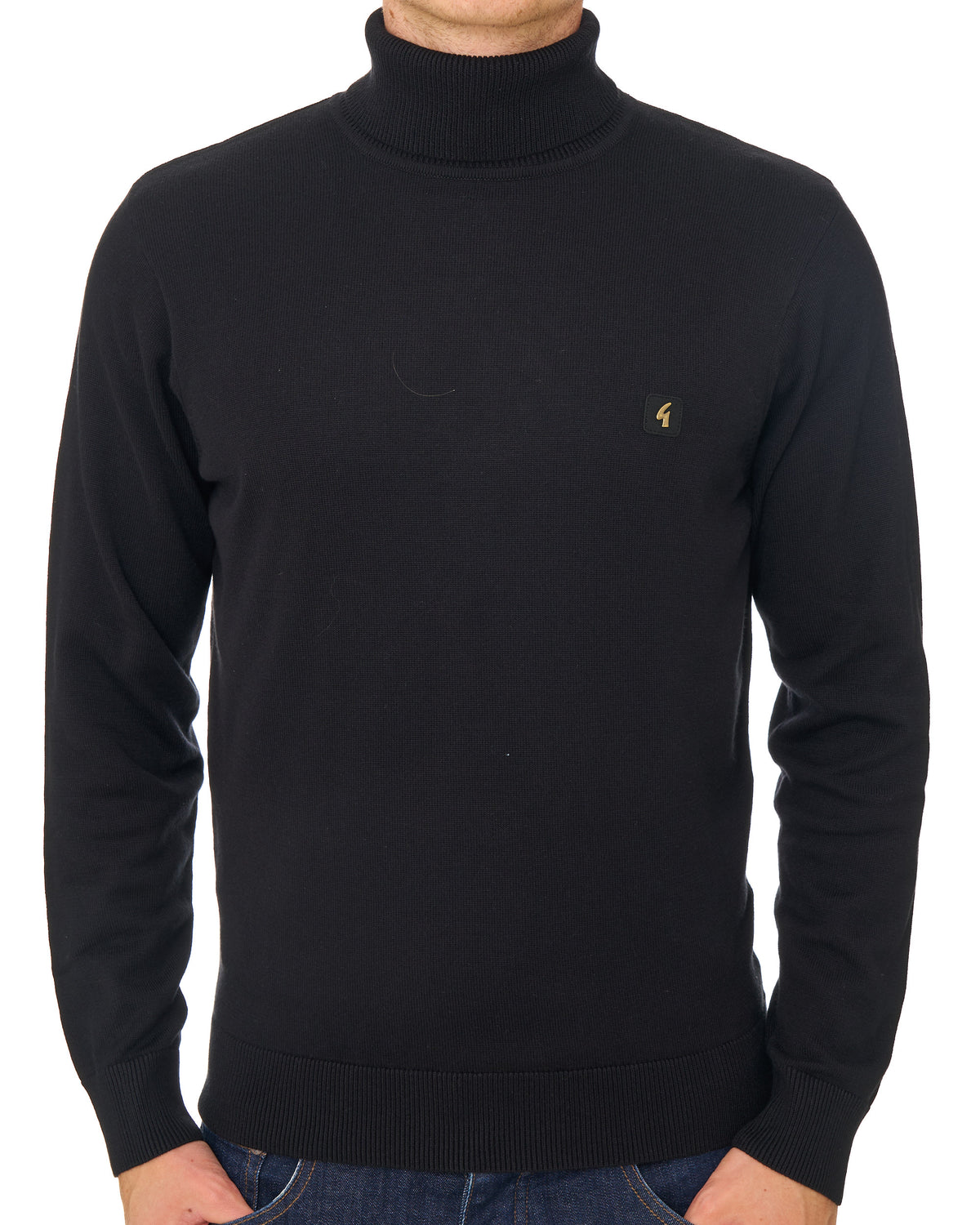 Gabicci Vintage Ricardo Roll Neck Knit Black