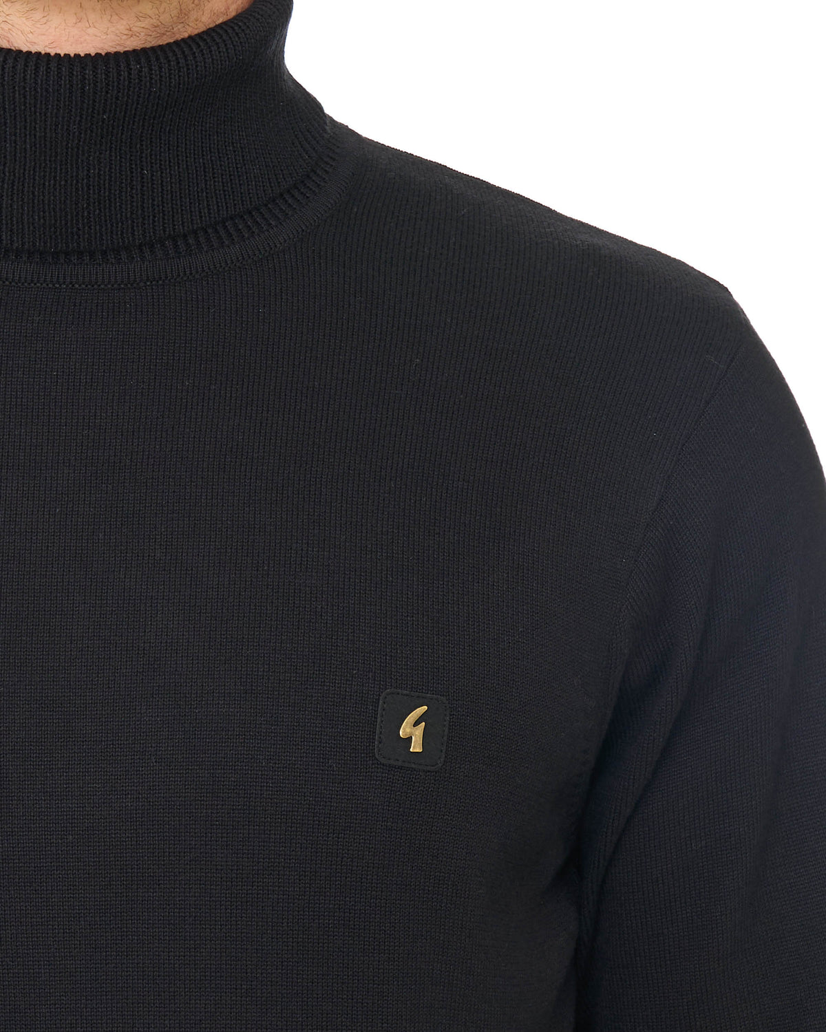 Gabicci Vintage Ricardo Roll Neck Knit Black