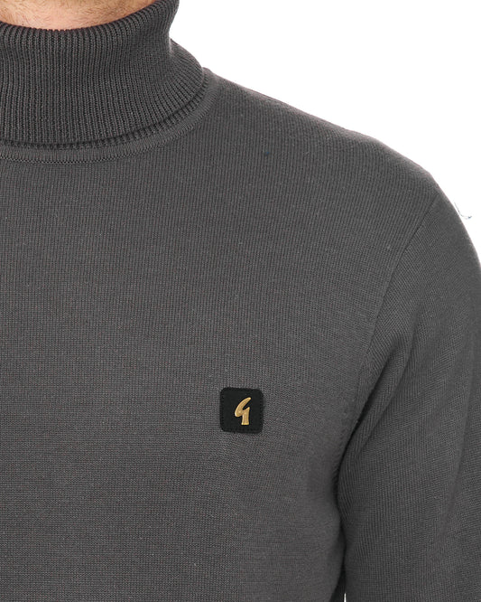 Gabicci Vintage Gabicci Vintage Ricardo Roll Neck Knit Charcoal