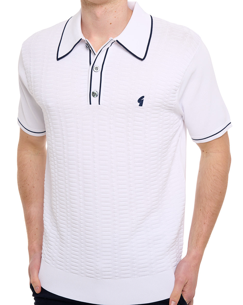 Gabicci Vintage Ronnie Archive Polo White