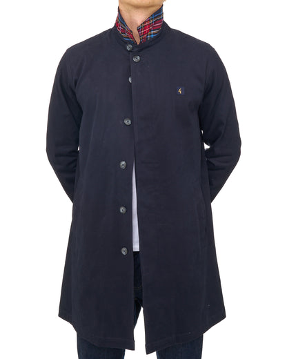 Gabicci Vintage Houghton Mac Navy/Tartan