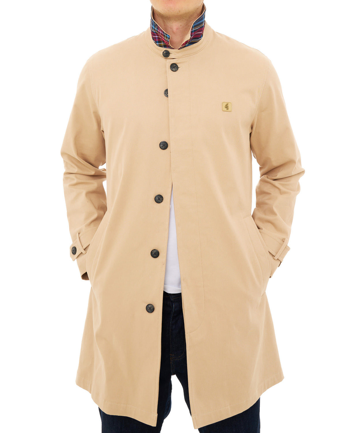 Gabicci Vintage Houghton Mac Oat/Tartan
