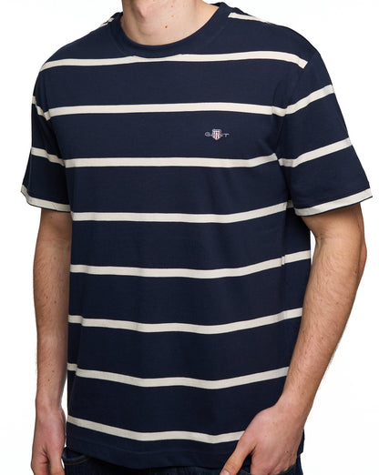 Gant Striped T-shirt Navy Blue