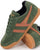 Gola Harrier Suede Trainers Evergreen/Moody Orange/Navy