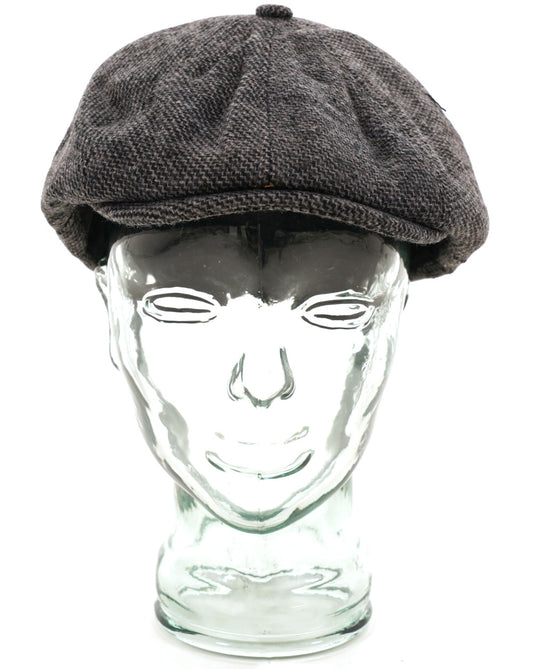 80S Casual Classics Heritage Traditions Baker Boy Cap Grey Twill