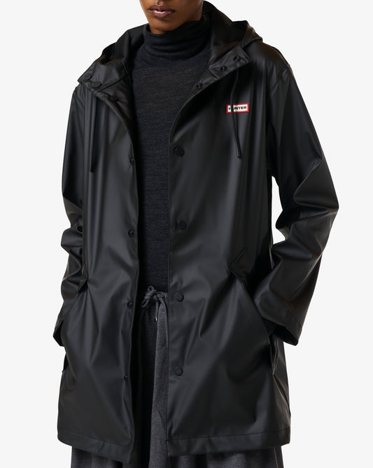 Hunter Hunter Unisex Jo PU Downpour Rain Jacket Black