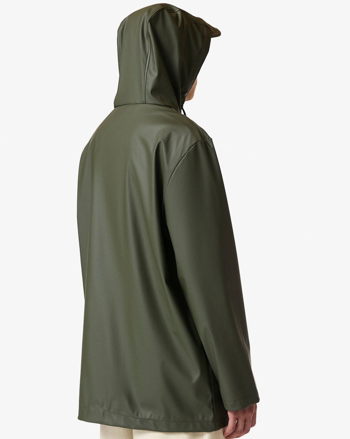 Hunter Unisex Jo PU Downpour Rain Jacket Kambaba Green