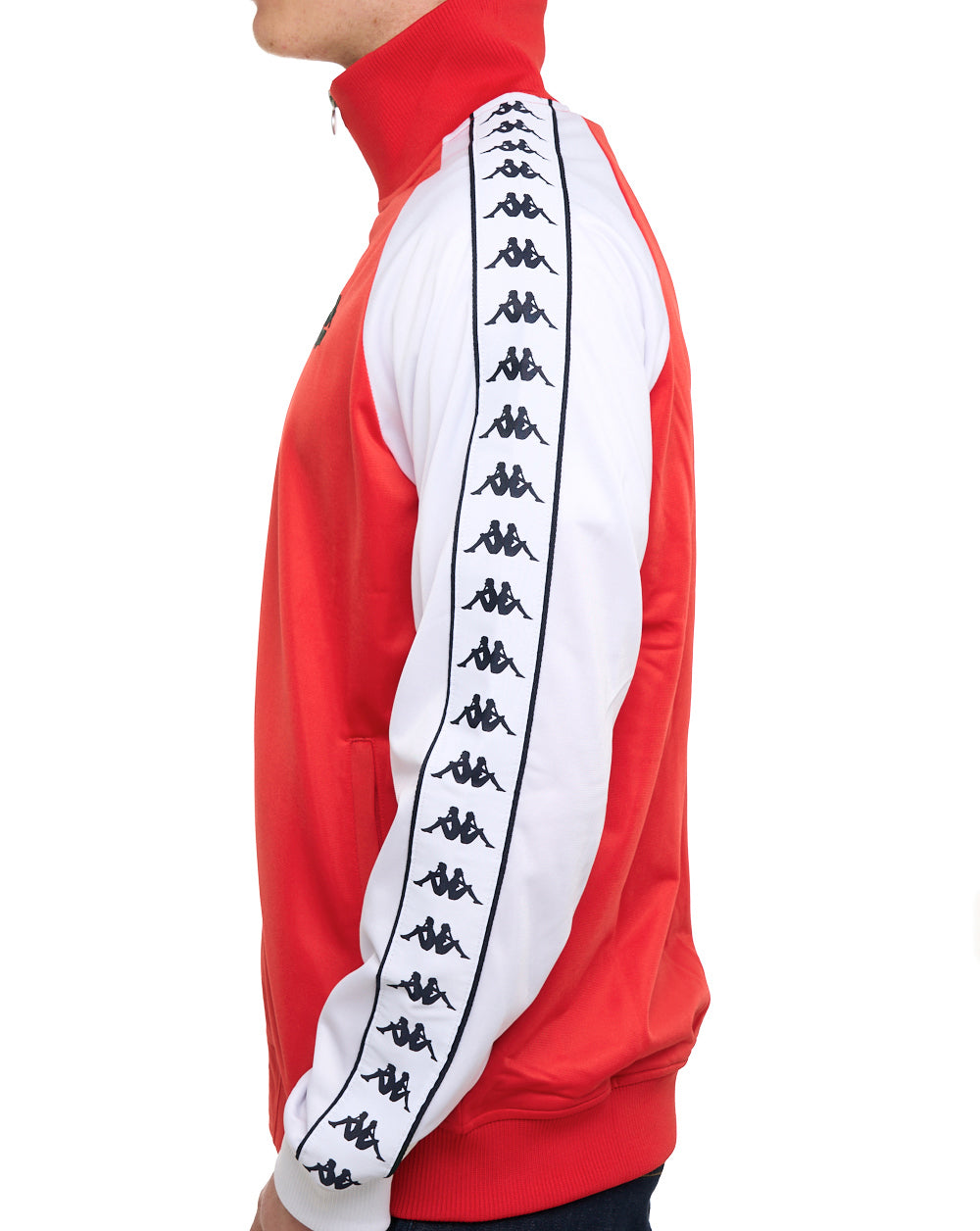 Kappa Uriah Track Top Red/White