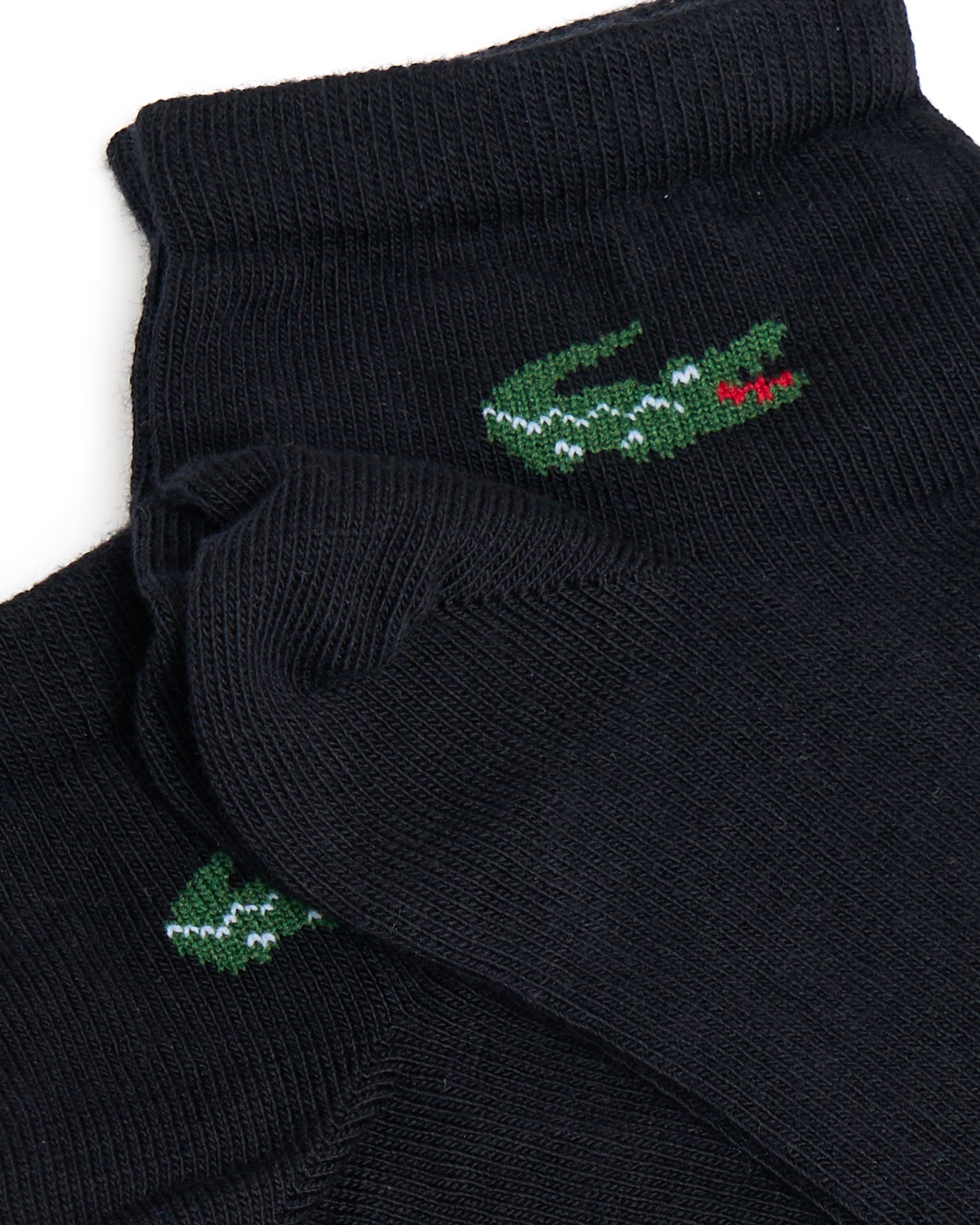 Lacoste 3 Pack Ankle Socks Black