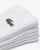 Lacoste 3 Pack Long Ribbed Socks White