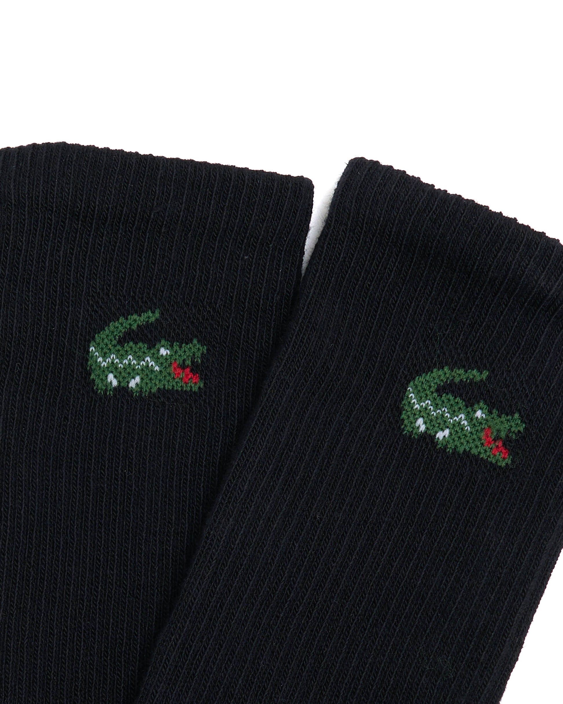 Lacoste 3 Pack Sports Socks Black