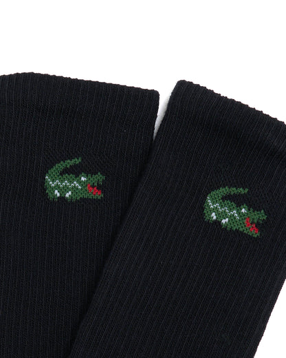 Lacoste 3 Pack Sports Socks Black