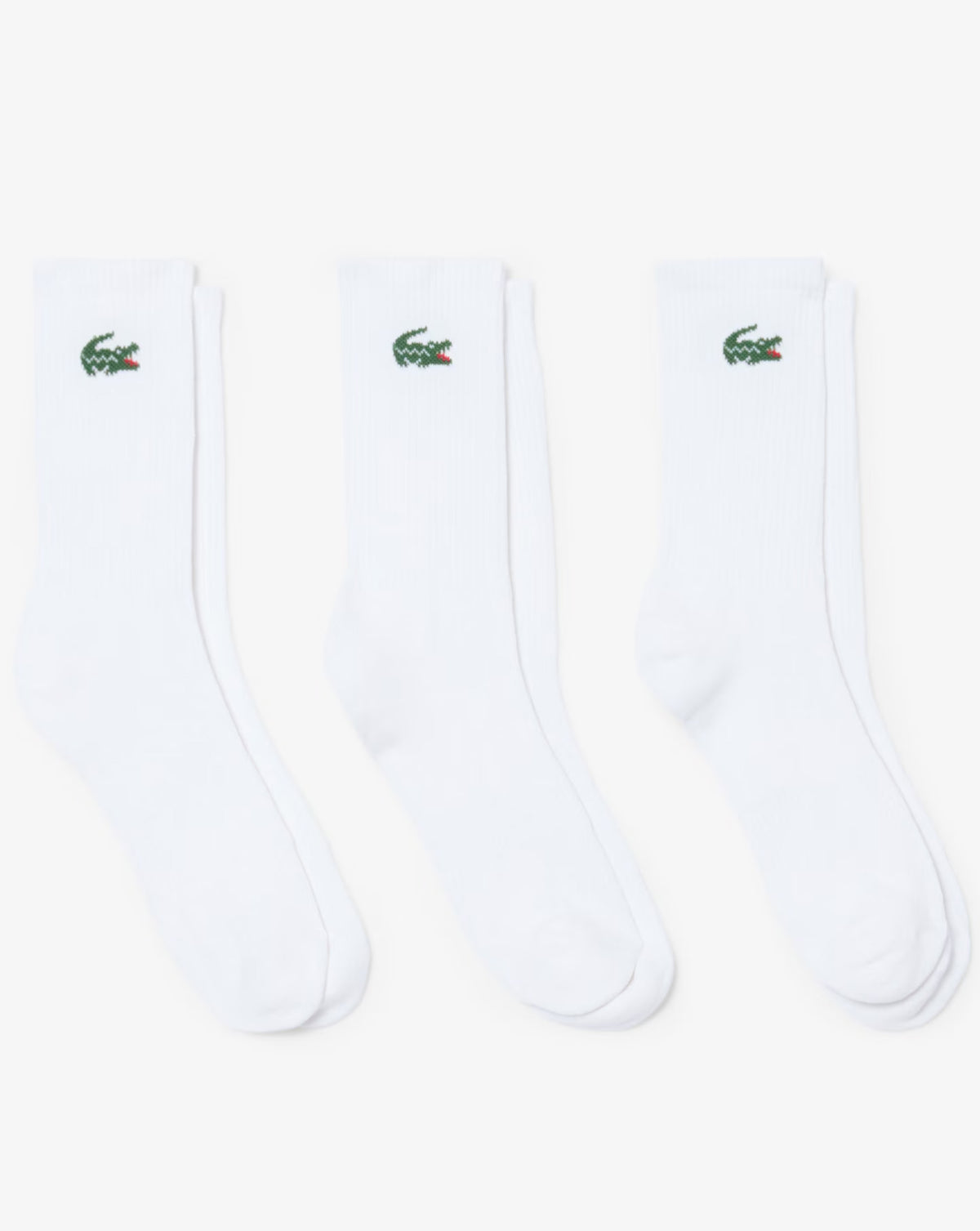 Lacoste 3 Pack Sports Socks White