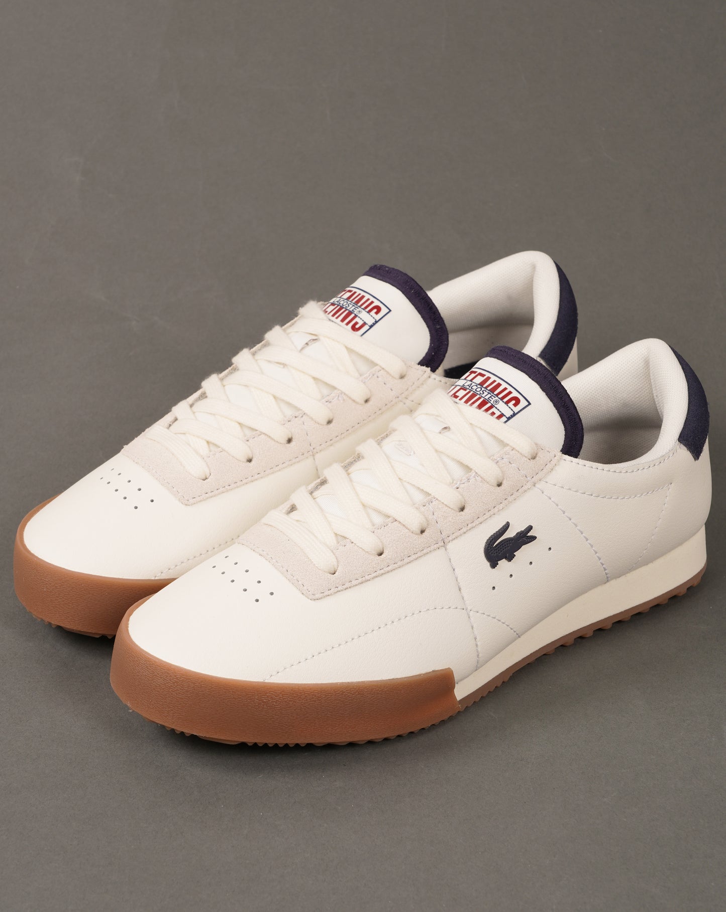 Lacoste Aura Trainers White/Navy/Red