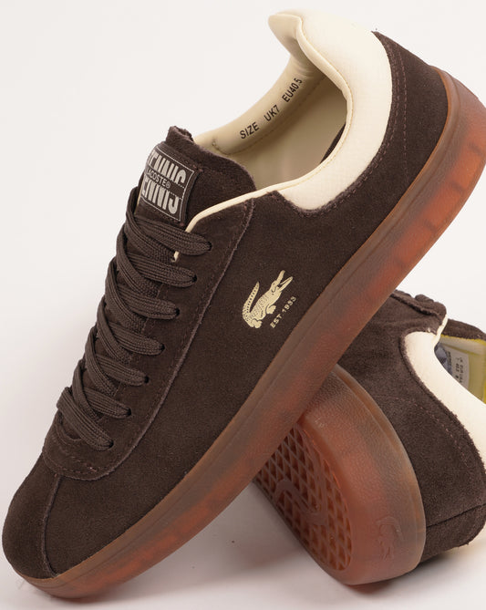 Lacoste Lacoste Baseshot Trainers Dark Brown/Gum