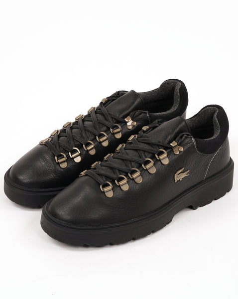 Lacoste Baseshot Winter Leather Walking Shoes Black