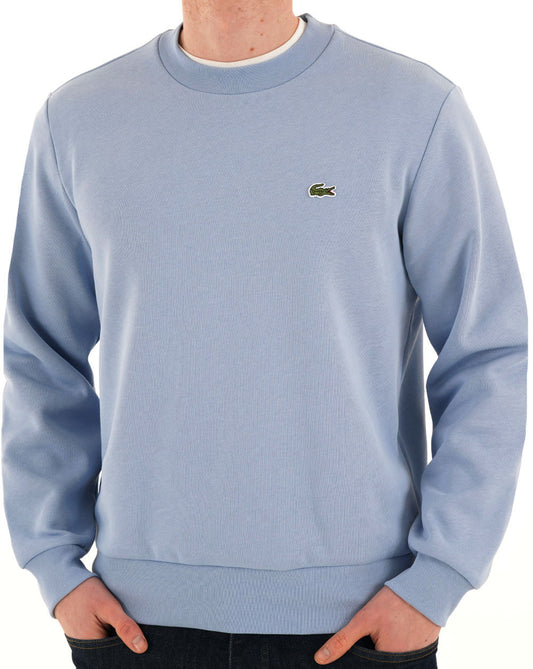 Lacoste Lacoste Brushed Cotton Sweatshirt Sky Blue