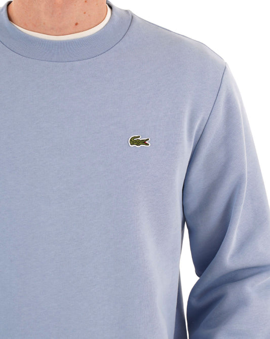 Lacoste Lacoste Brushed Cotton Sweatshirt Sky Blue