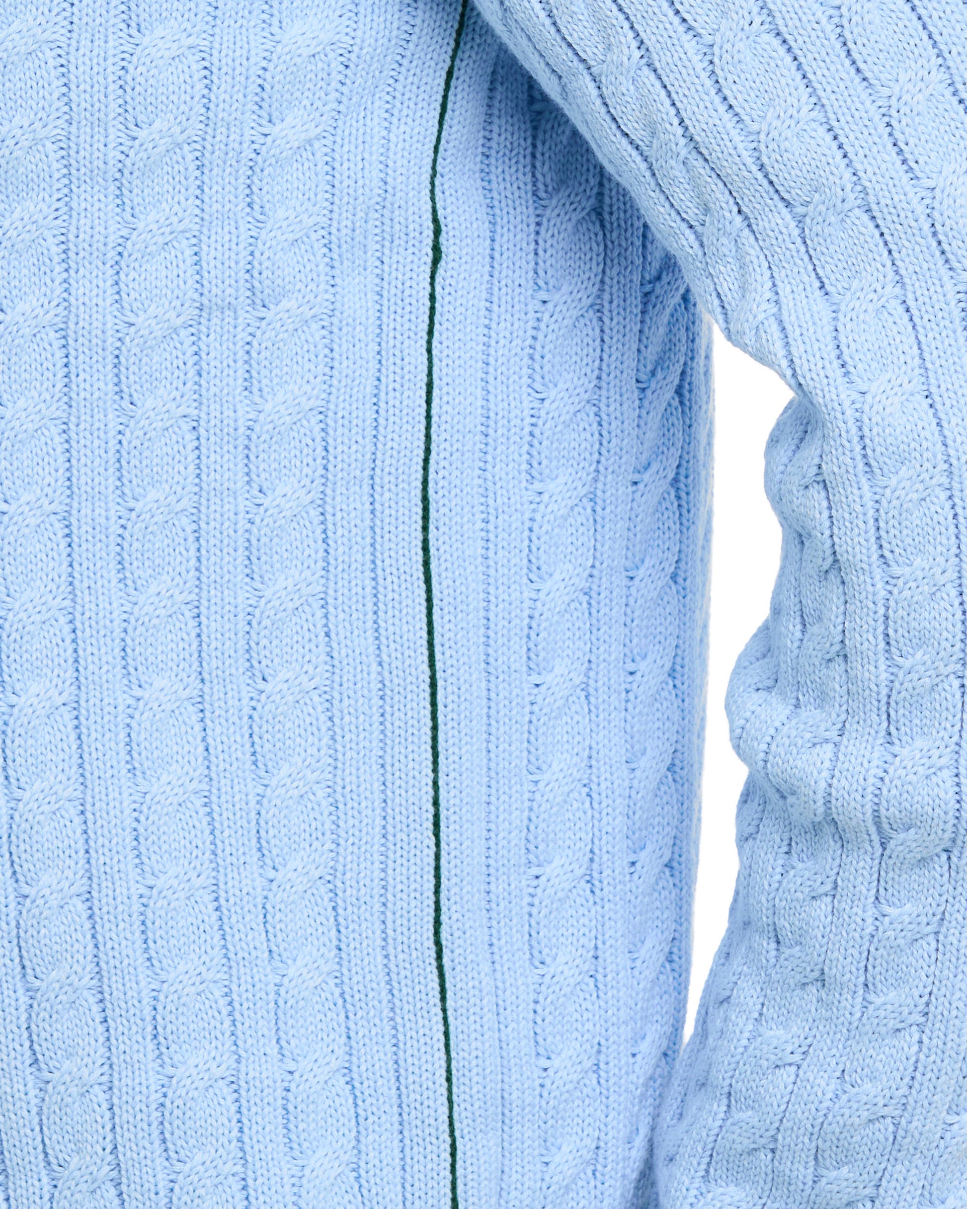 Lacoste Cable Knit Jumper Sky Blue