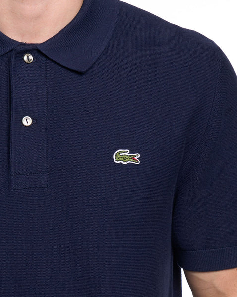 Lacoste Short Sleeve Knitted Polo Navy