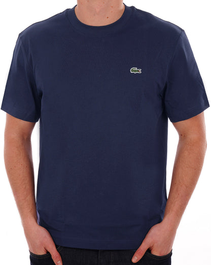 Lacoste Classic Fit Cotton Jersey T Shirt Navy