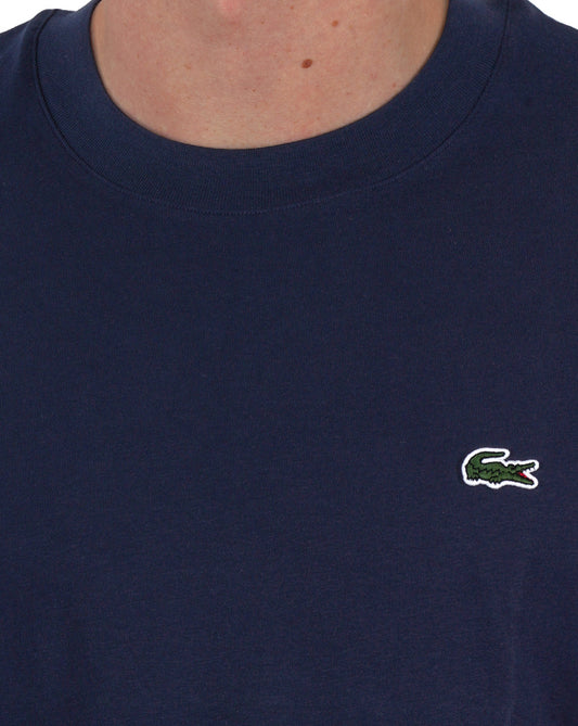 Lacoste Lacoste Classic Fit Cotton Jersey T Shirt Navy