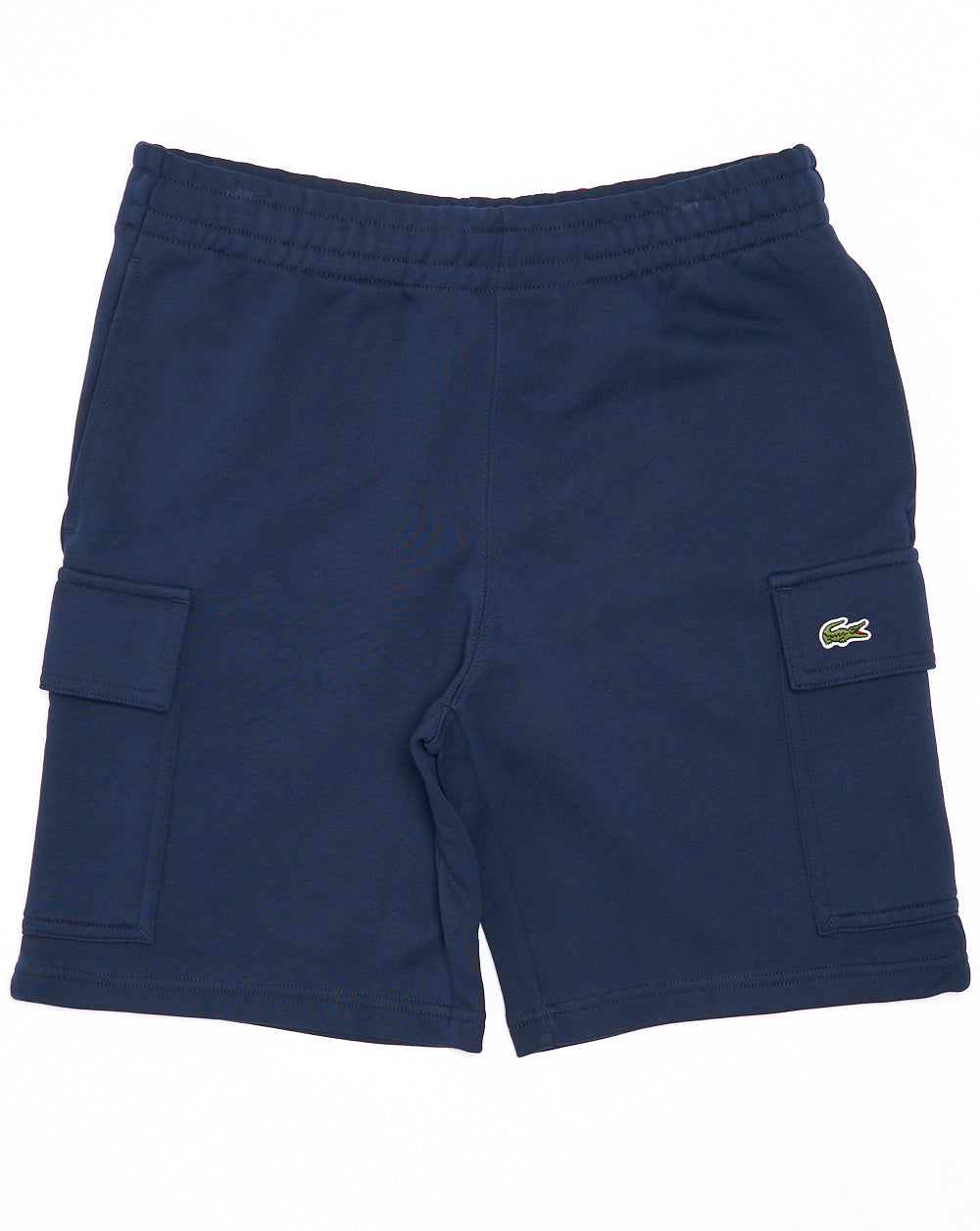 Lacoste Cotton Fleece Cargo Shorts Navy