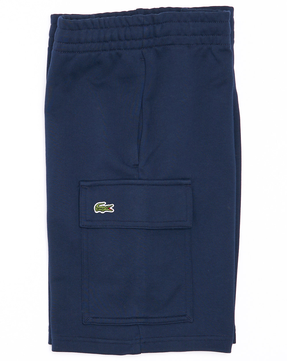 Lacoste Cotton Fleece Cargo Shorts Navy