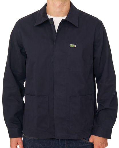 Lacoste Cotton Twill Overshirt Navy