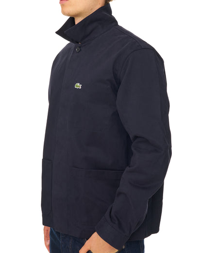 Lacoste Cotton Twill Overshirt Navy