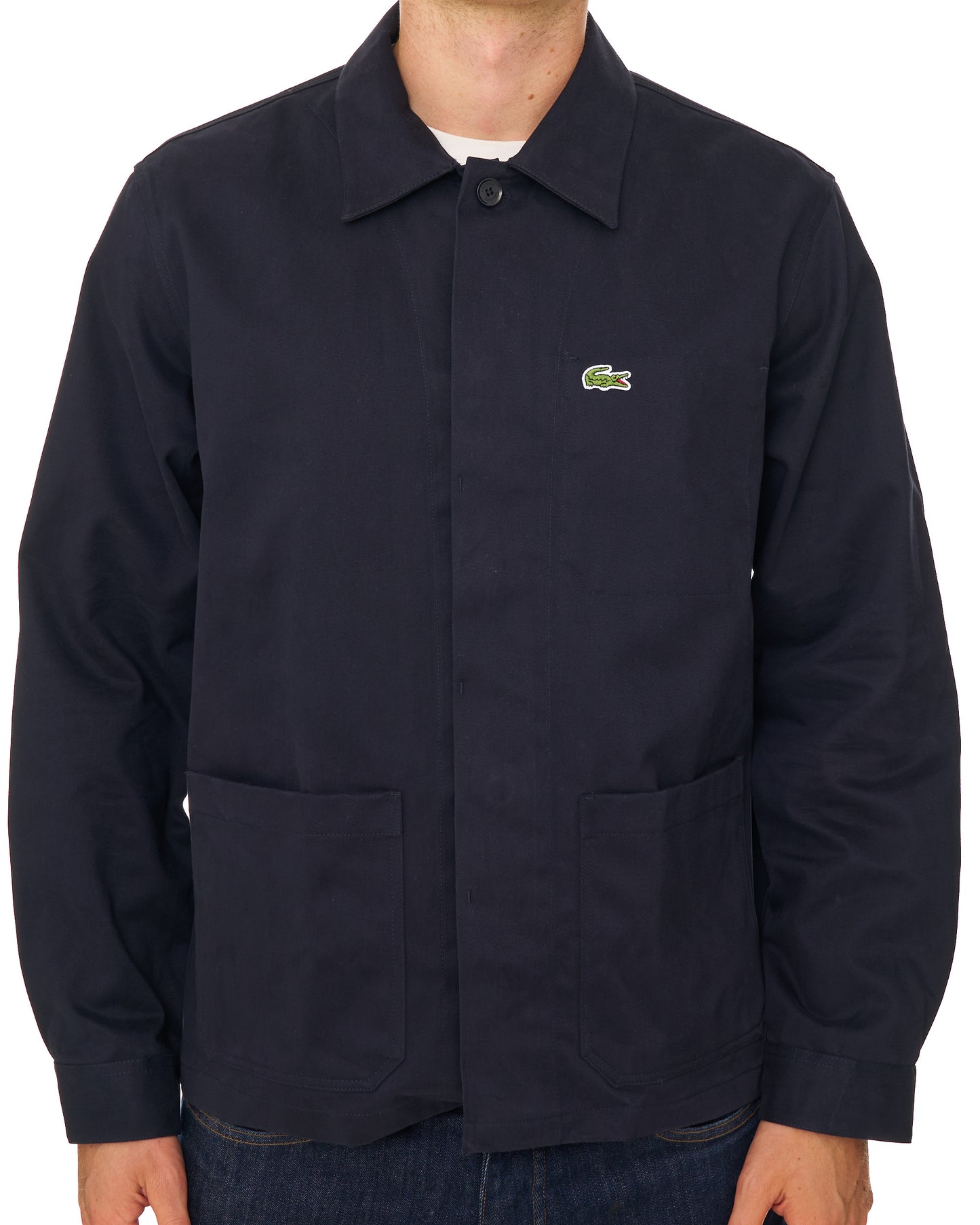 Lacoste Cotton Twill Overshirt Navy