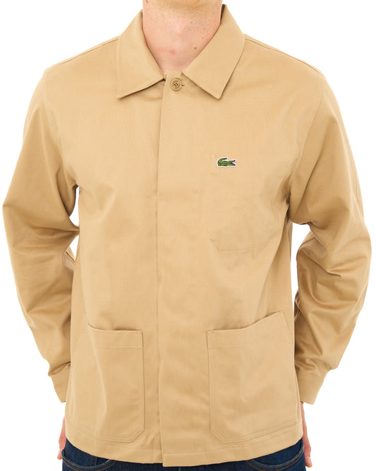 Lacoste Lacoste Cotton Twill Overshirt Sand