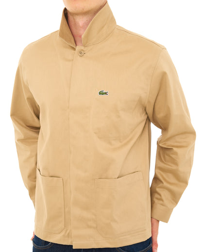 Lacoste Cotton Twill Overshirt Sand