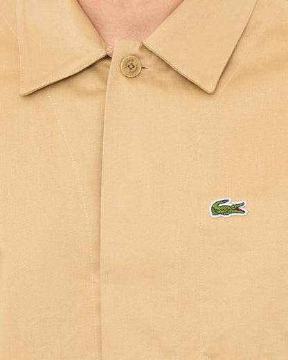 Lacoste Cotton Twill Overshirt Sand