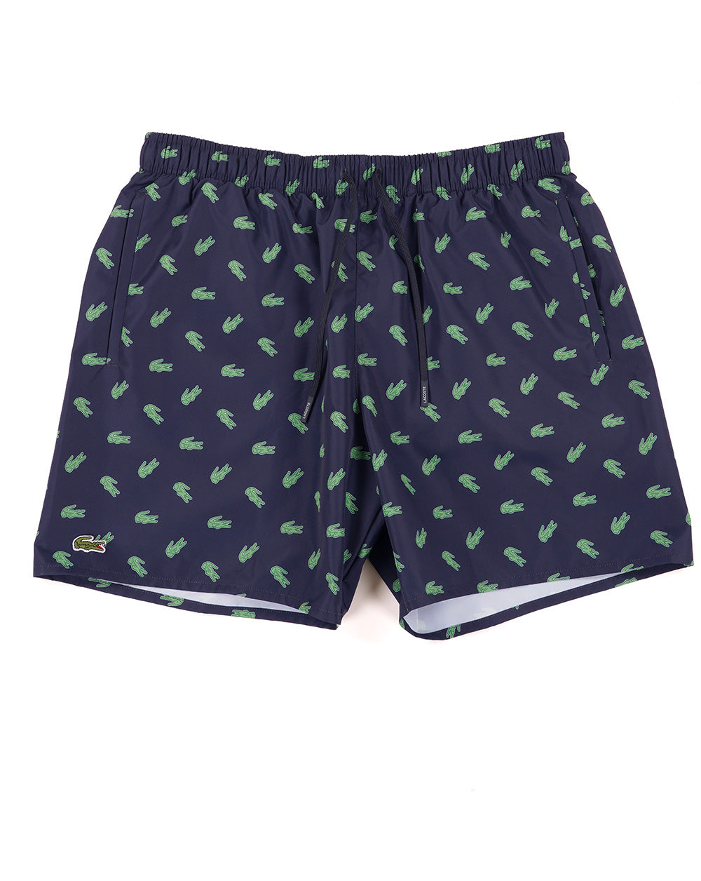Lacoste Croc Print Swim Shorts Navy