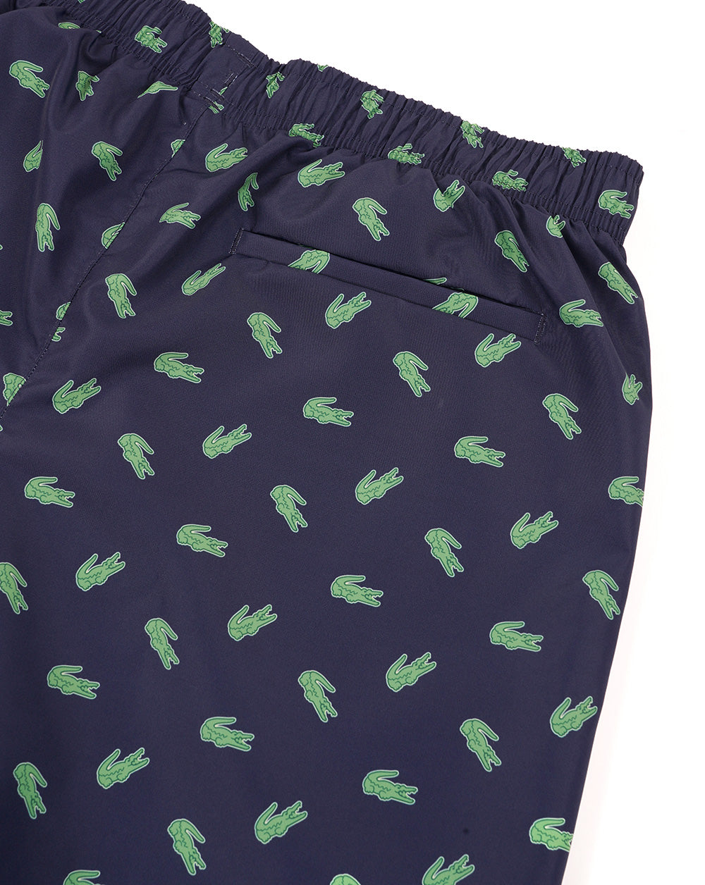 Lacoste Croc Print Swim Shorts Navy