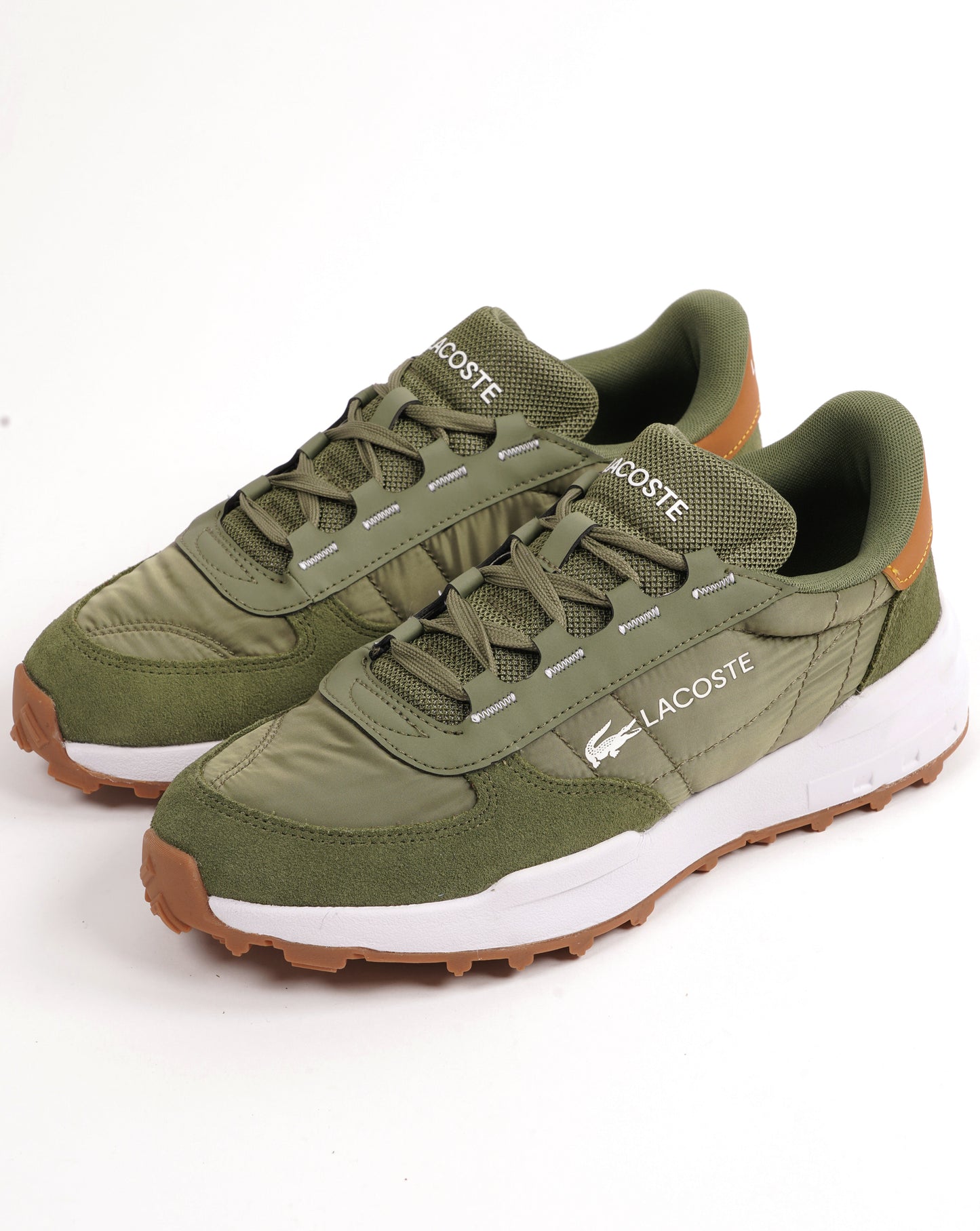 Lacoste Elite Active Evo Trainers Khaki/Gum