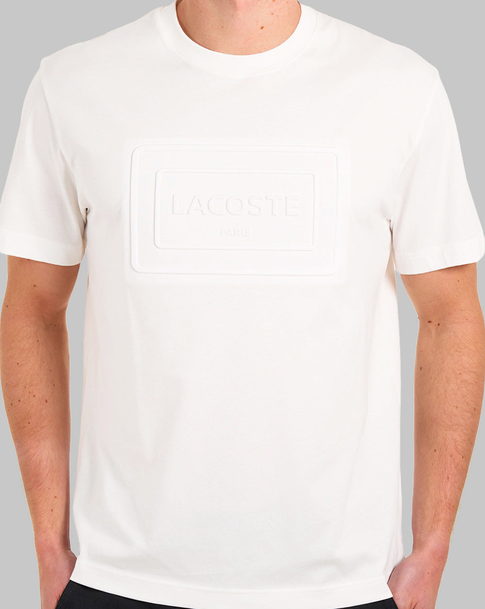 Lacoste Embossed Logo T Shirt Flour