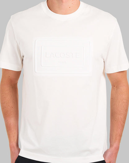 Lacoste Embossed Logo T Shirt Flour