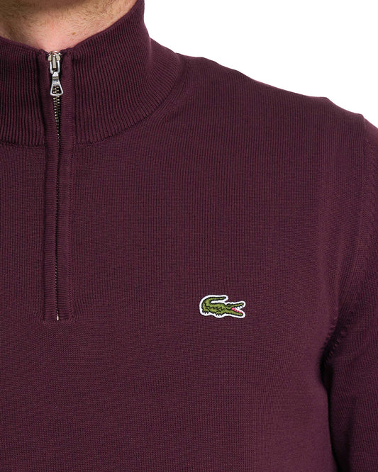 Lacoste Lacoste Half Zip Knit Jumper Oxalis