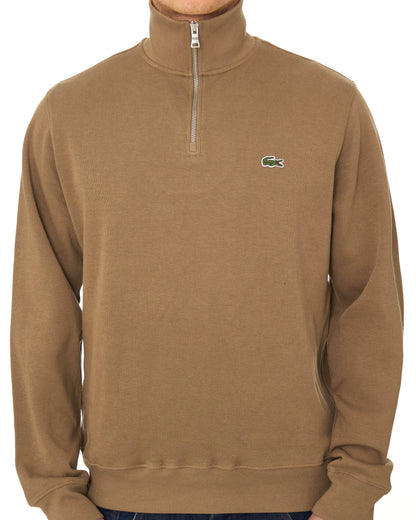 Lacoste Half Zip Sweatshirt Camel