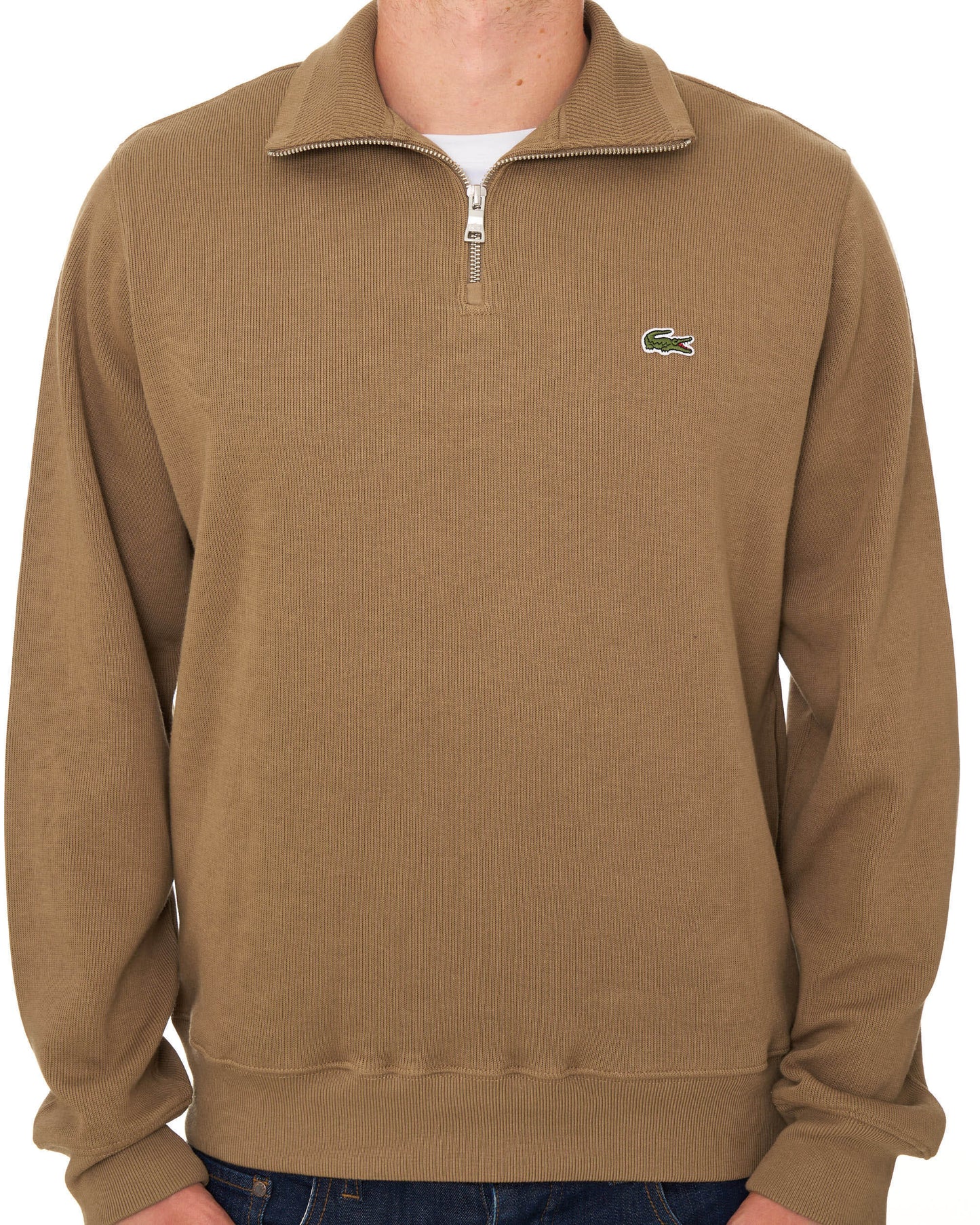 Lacoste Half Zip Sweatshirt Camel